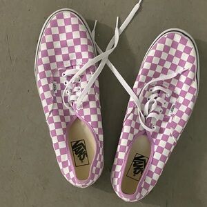 Vans Men's Purple Checkered Sneakers